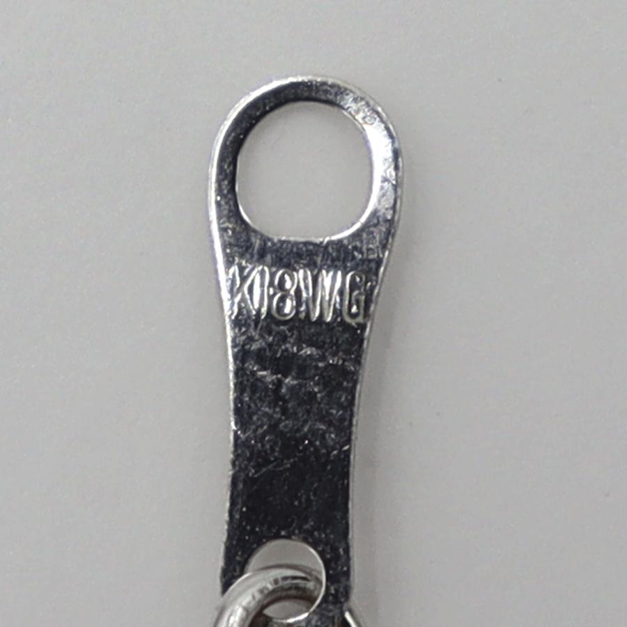 ヴァンドーム青山(VENDOME)　K18WGダイヤクロスネックレス　D0.15ct　ネック長さ約39cm　重量3.15ｇ(石の重量含む)(中古)