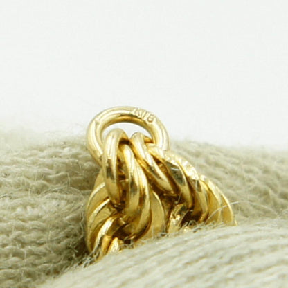 K18ロープチェーンリング　リング21号　重量0.74ｇ　レディース（中古）