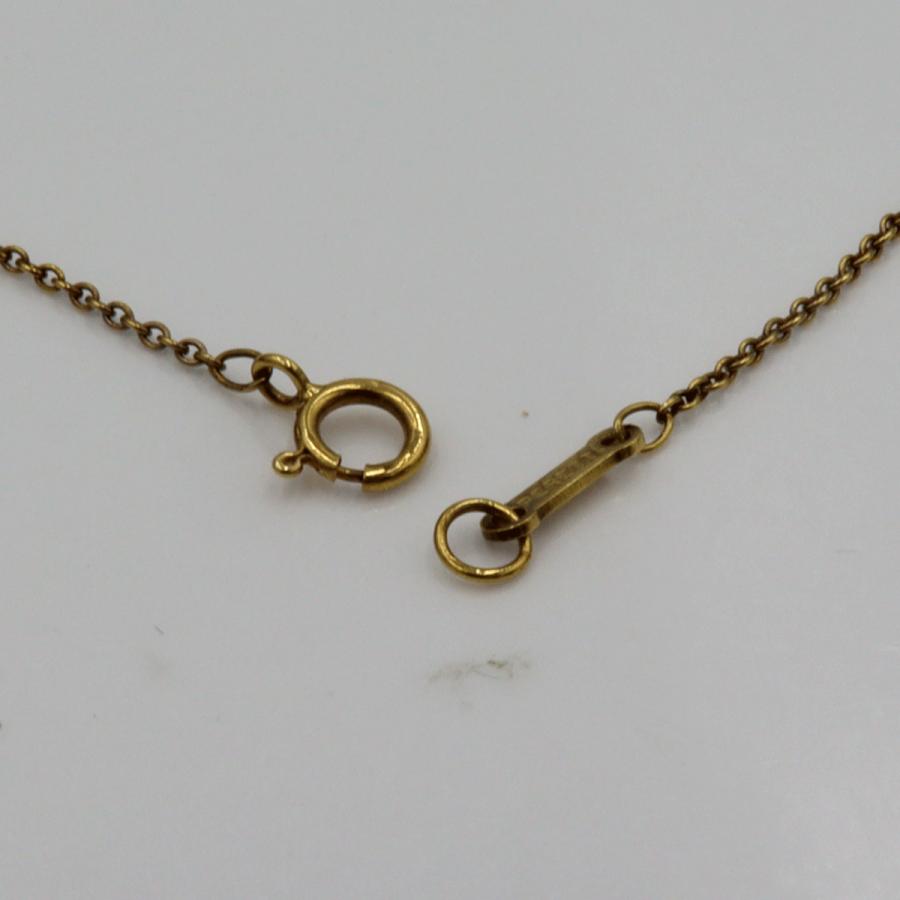 ティファニー(Tiffany & Co)750ビーンズネックレス　重量5.30ｇ　レディース（中古）