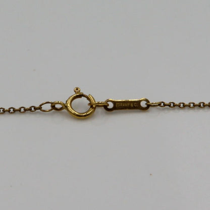 ティファニー(Tiffany & Co)750ビーンズネックレス　重量5.30ｇ　レディース（中古）