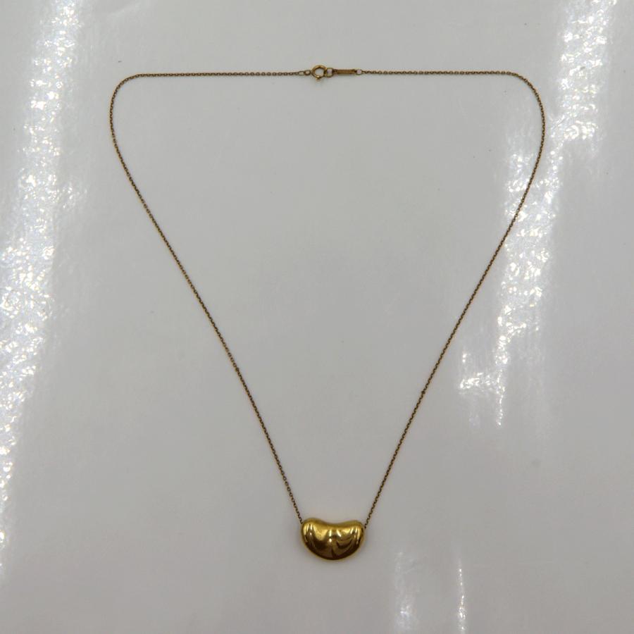 ティファニー(Tiffany & Co)750ビーンズネックレス　重量5.30ｇ　レディース（中古）