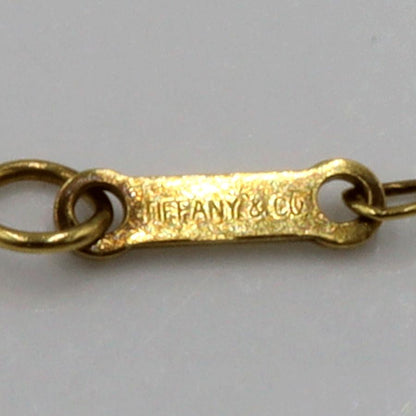 ティファニー(Tiffany & Co)750ビーンズネックレス　重量5.30ｇ　レディース（中古）