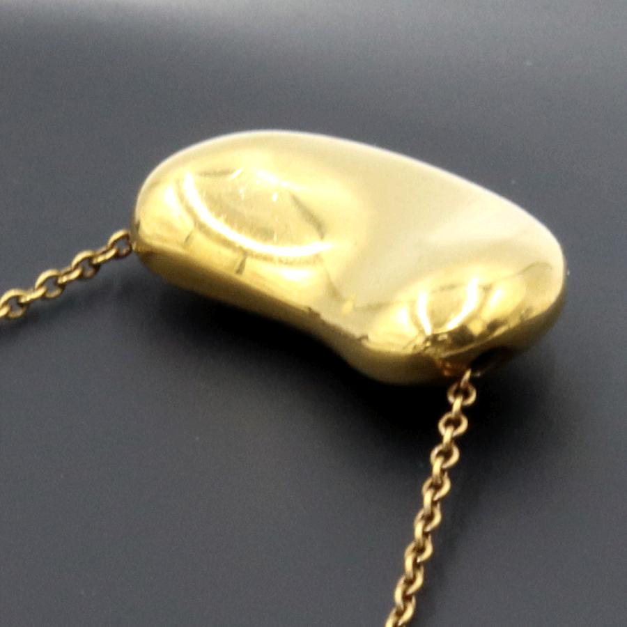 ティファニー(Tiffany & Co)750ビーンズネックレス　重量5.30ｇ　レディース（中古）