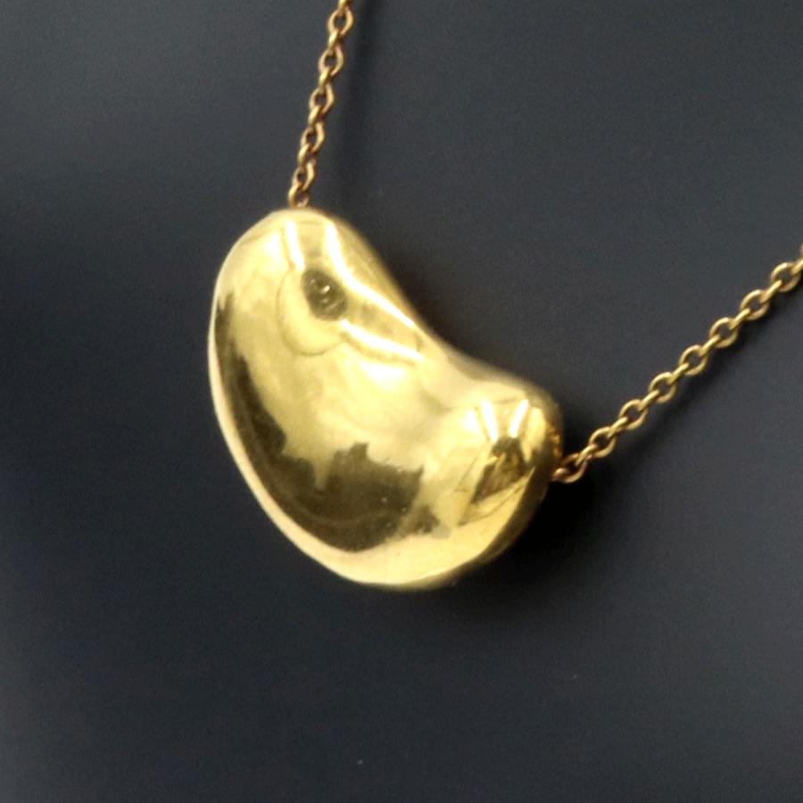 ティファニー(Tiffany & Co)750ビーンズネックレス　重量5.30ｇ　レディース（中古）