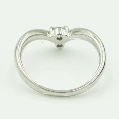 Pt900ダイヤモンドリング　D0.20ct　リングサイズ15号　重量4.25ｇ(石の重量含む)（中古）