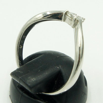 Pt900ダイヤモンドリング　D0.20ct　リングサイズ15号　重量4.25ｇ(石の重量含む)（中古）