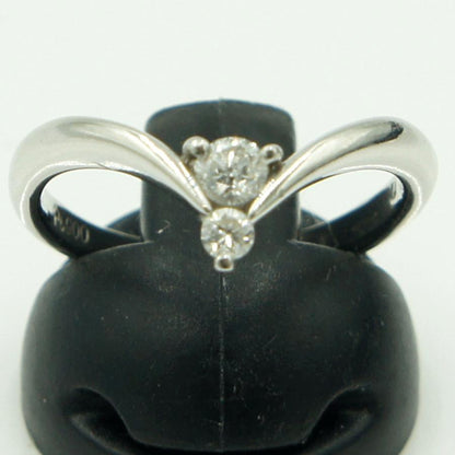 Pt900ダイヤモンドリング　D0.20ct　リングサイズ15号　重量4.25ｇ(石の重量含む)（中古）