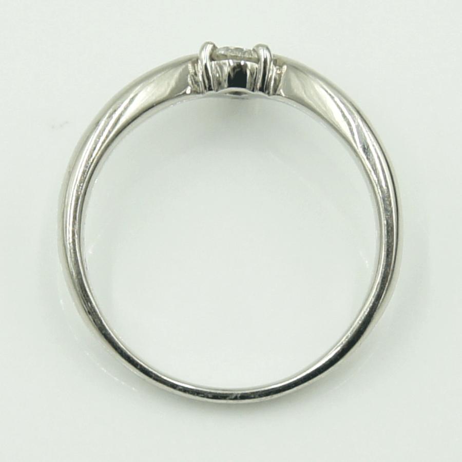 Pt900ダイヤモンドリング　D0.20ct　リングサイズ15号　重量4.25ｇ(石の重量含む)（中古）