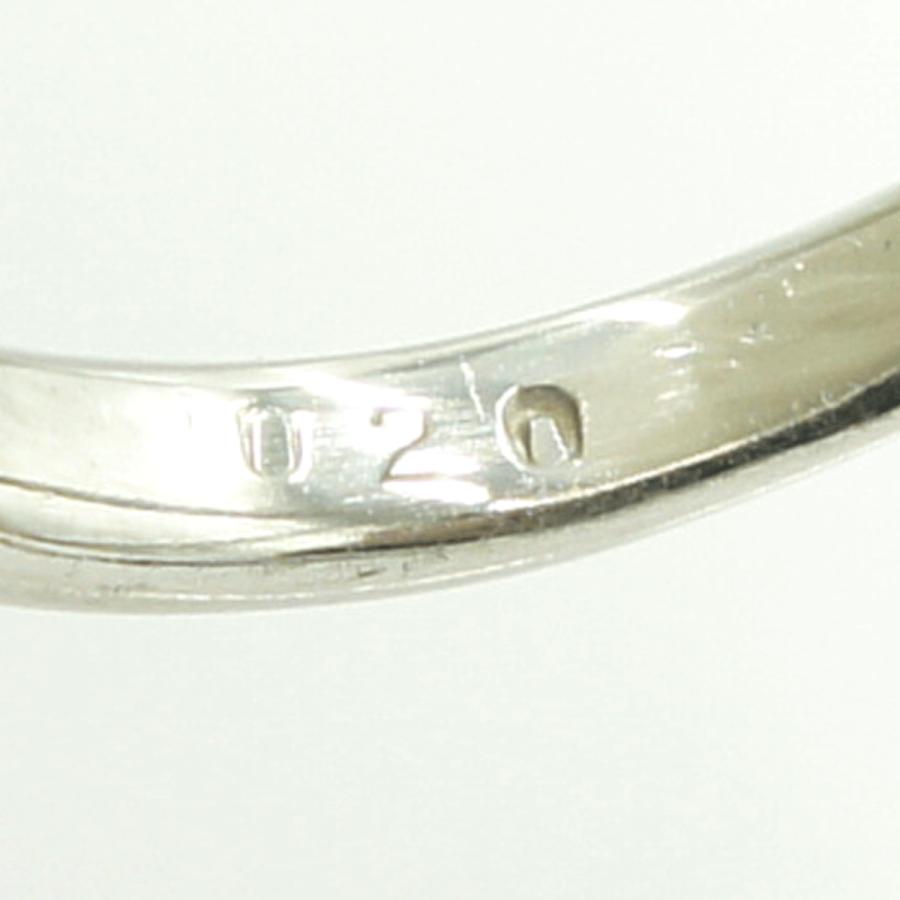 Pt900ダイヤモンドリング　D0.20ct　リングサイズ15号　重量4.25ｇ(石の重量含む)（中古）