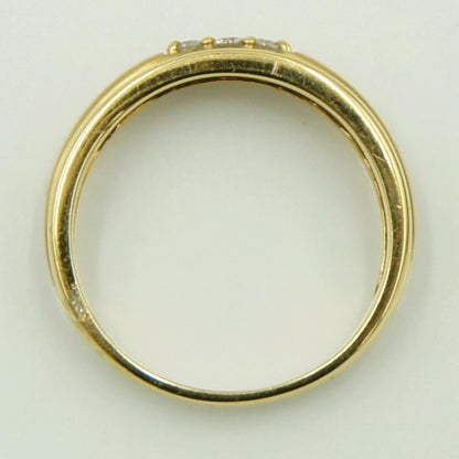 K18ダイヤモンドリング　D0.10ct　リングサイズ11号　重量2.89ｇ(石の重量含む)（中古）