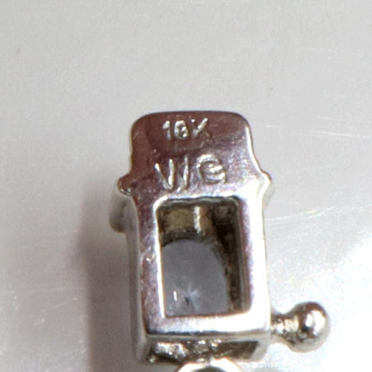 K18WGサファイアネックレス＆ブレスレット　S15.60ct　D0.73ct　ネックレス長さ44cm ブレスレット長さ17cm 重量ネック17.38g・ブレス8.16ｇ(石の重量含む)　レディース(中古)