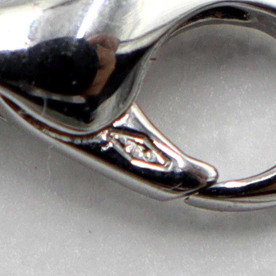 ミキモト(MIKIMOTO)750黒蝶真珠エッグ　ネックレス　ネック長：約58cm　重量21.08ｇ(石の重量含む)　レディース（中古）