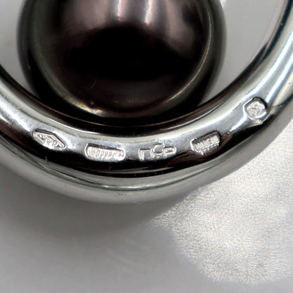 ミキモト(MIKIMOTO)750黒蝶真珠エッグ　ネックレス　ネック長：約58cm　重量21.08ｇ(石の重量含む)　レディース（中古）