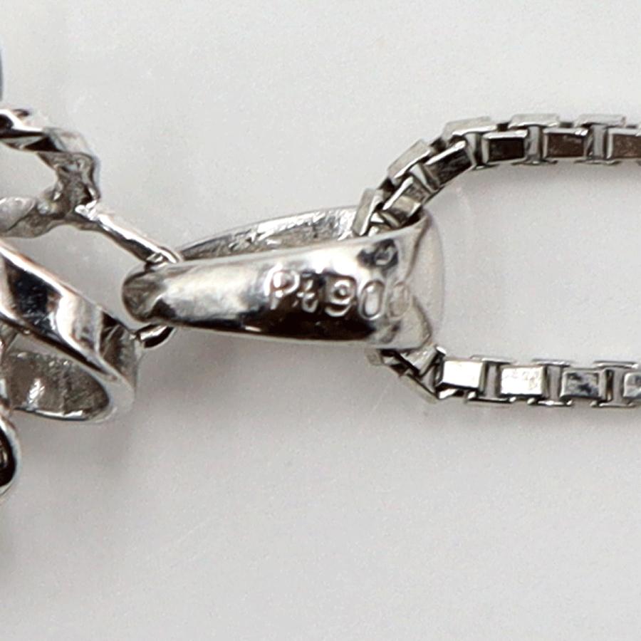 Pt900/Pt1000トルマリンネックレス　D0.20ct　ネックレス長さ40cm　重量12.97ｇ(石の重量含む) 　レディース(中古)