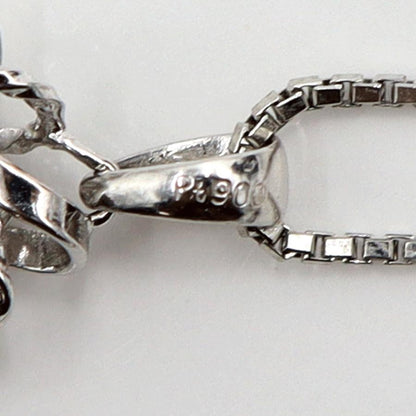 Pt900/Pt1000トルマリンネックレス　D0.20ct　ネックレス長さ40cm　重量12.97ｇ(石の重量含む) 　レディース(中古)