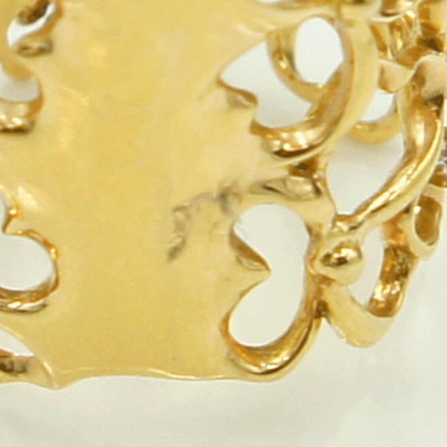 750ダイヤモンドリング「フラワー＆バタフライ」　D0.61ct　リングサイズ15号　重量10.15ｇ(石の重量含む)（中古）