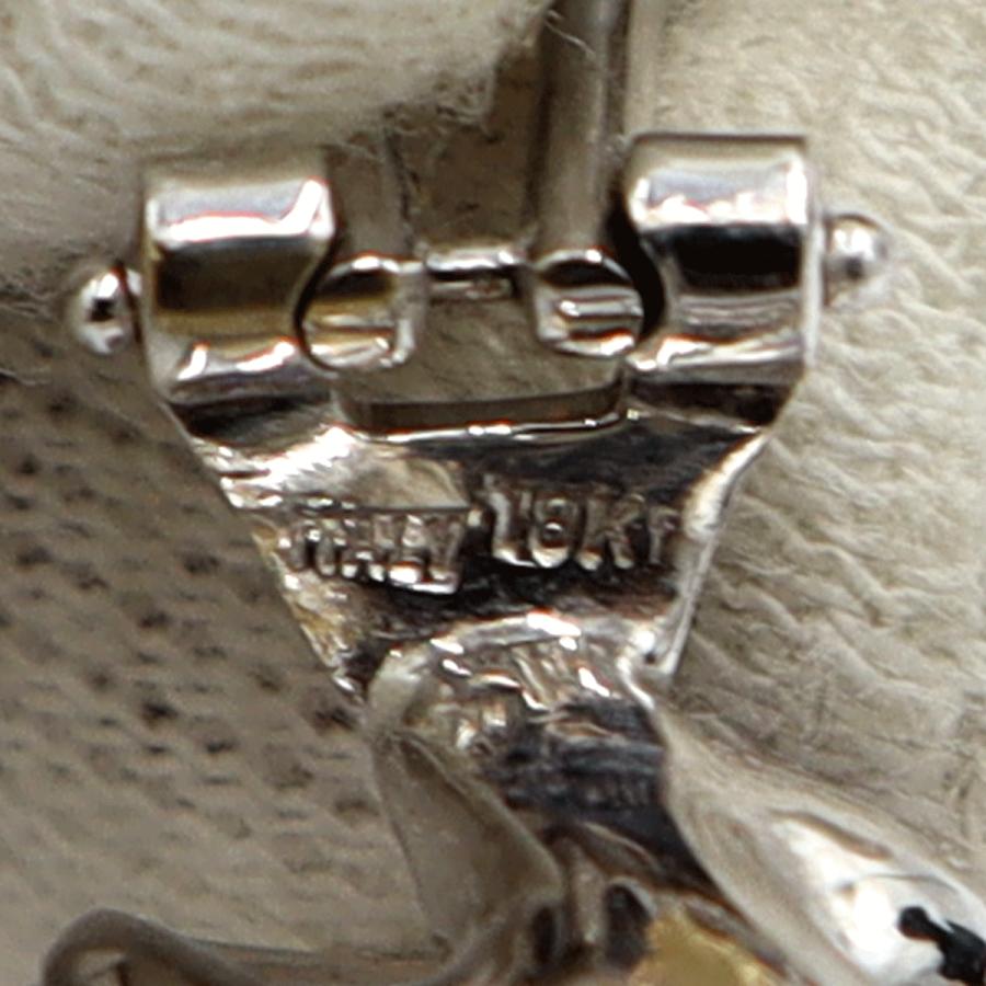 18Kブルーカルセドニーイヤリング　重量13.25ｇ(両耳・石の重量含む)　（中古）