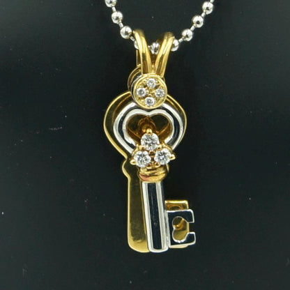 平和堂　750/Pt950ダイヤモンドペンダントトップ　D0.22ct　重量9.55ｇ(石の重量含む)　レディース（中古）