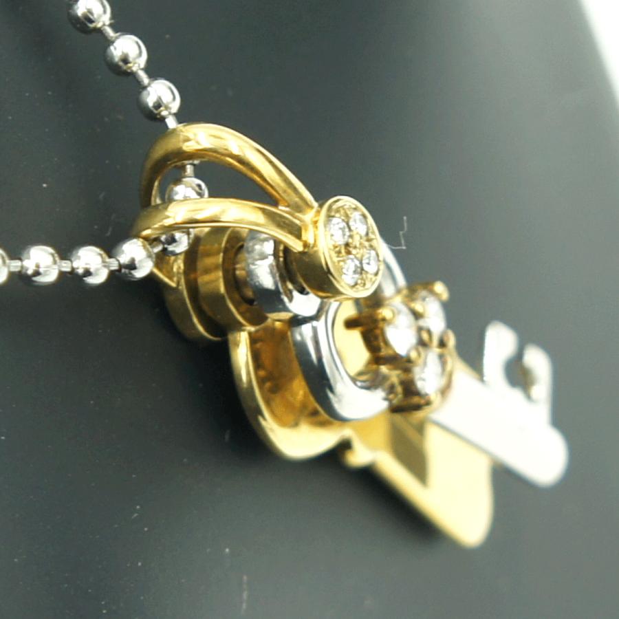 平和堂　750/Pt950ダイヤモンドペンダントトップ　D0.22ct　重量9.55ｇ(石の重量含む)　レディース（中古）