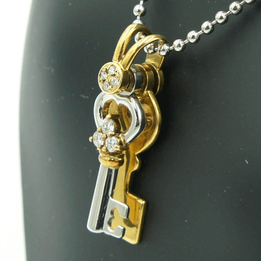 平和堂　750/Pt950ダイヤモンドペンダントトップ　D0.22ct　重量9.55ｇ(石の重量含む)　レディース（中古）