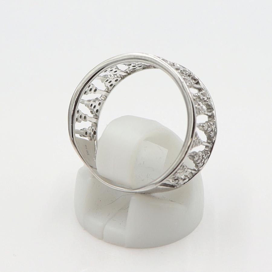 K18WGダイヤリング　D0.50ct　リングサイズ18号　重量3.78ｇ(石の重量含む)(中古)