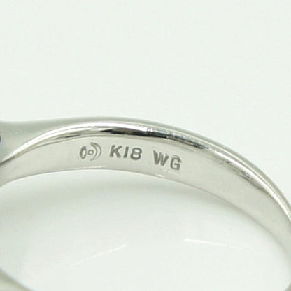 田崎真珠(TASAKI)K18WGアメジストリング　リングサイズ9号　重量4.21ｇ(石の重量含む)　レディース（中古）