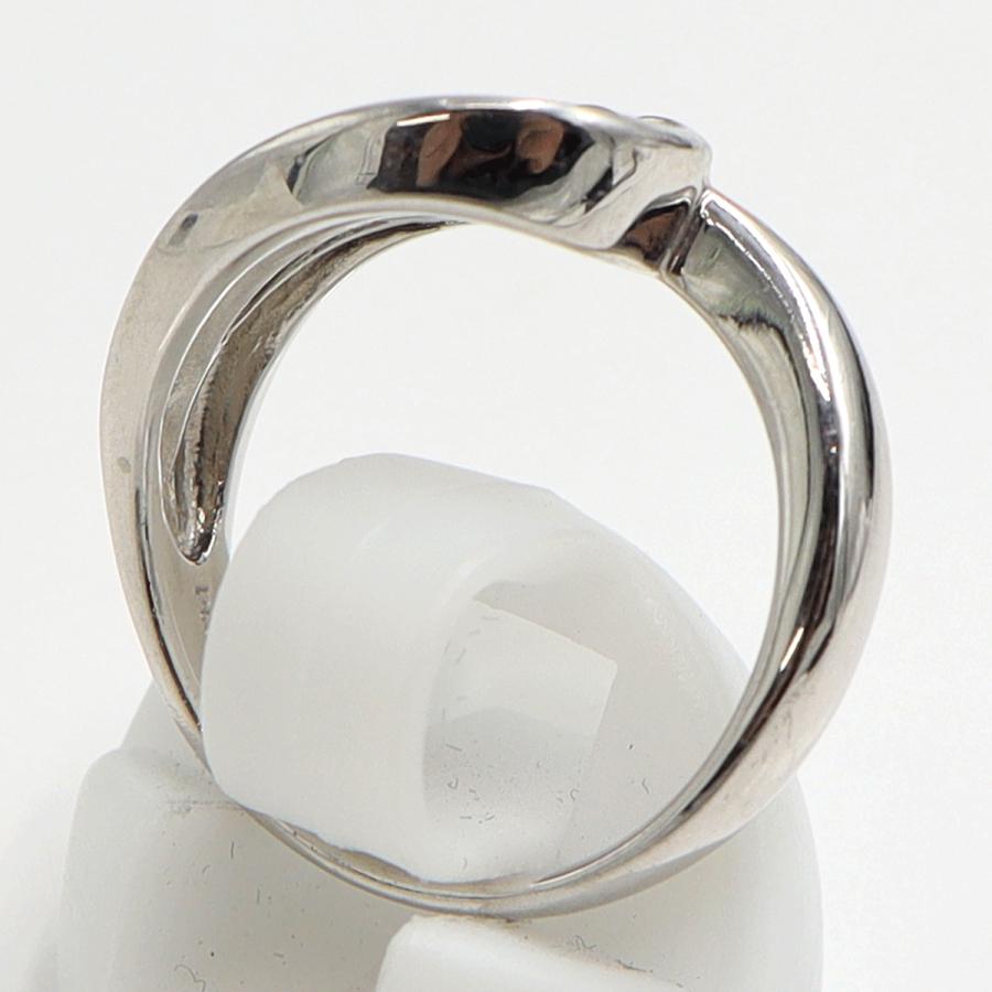 Pt900サファイアダイヤモンドリング　S0.327ct　D0.10ct　リングサイズ12号　重量7.03ｇ(石の重量含む)　レディース（中古）