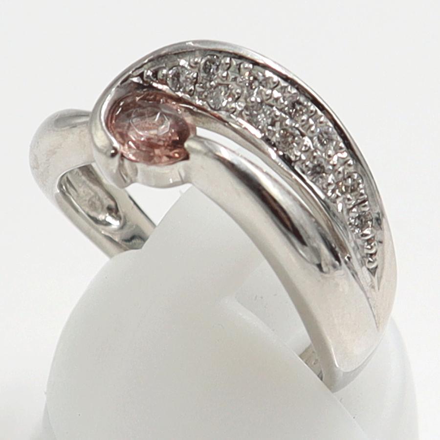 Pt900サファイアダイヤモンドリング　S0.327ct　D0.10ct　リングサイズ12号　重量7.03ｇ(石の重量含む)　レディース（中古）