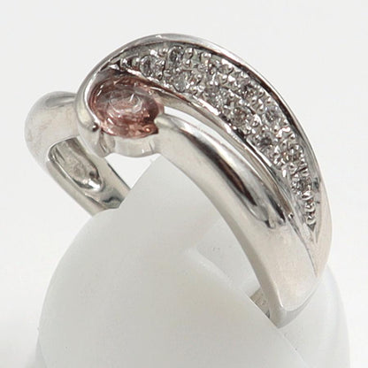 Pt900サファイアダイヤモンドリング　S0.327ct　D0.10ct　リングサイズ12号　重量7.03ｇ(石の重量含む)　レディース（中古）