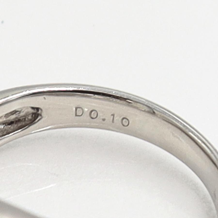 Pt900サファイアダイヤモンドリング　S0.327ct　D0.10ct　リングサイズ12号　重量7.03ｇ(石の重量含む)　レディース（中古）