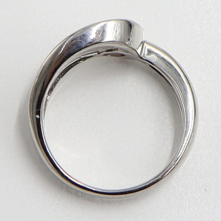 Pt900サファイアダイヤモンドリング　S0.327ct　D0.10ct　リングサイズ12号　重量7.03ｇ(石の重量含む)　レディース（中古）