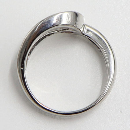 Pt900サファイアダイヤモンドリング　S0.327ct　D0.10ct　リングサイズ12号　重量7.03ｇ(石の重量含む)　レディース（中古）