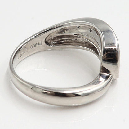 Pt900サファイアダイヤモンドリング　S0.327ct　D0.10ct　リングサイズ12号　重量7.03ｇ(石の重量含む)　レディース（中古）