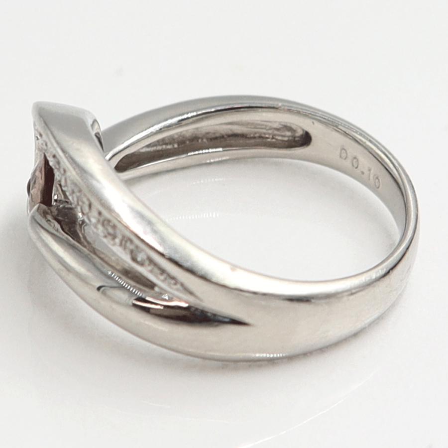 Pt900サファイアダイヤモンドリング　S0.327ct　D0.10ct　リングサイズ12号　重量7.03ｇ(石の重量含む)　レディース（中古）