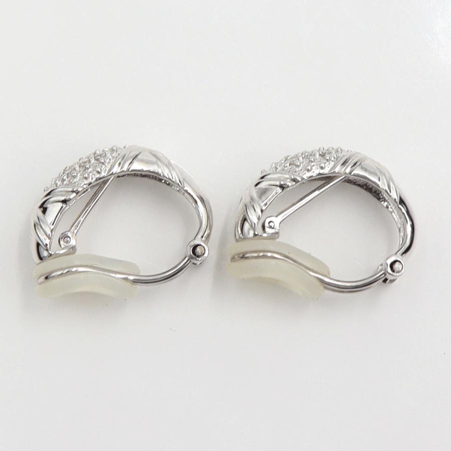 Pt900/K18ダイヤモンドピアス/イヤリング(樹脂型クリップ)　D0.12ct・0.12ct　重量6.56ｇ(両耳・石の重量含む)（中古）