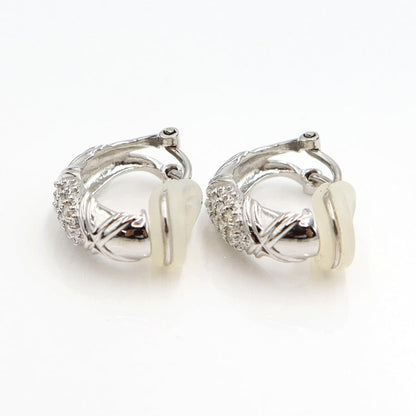 Pt900/K18ダイヤモンドピアス/イヤリング(樹脂型クリップ)　D0.12ct・0.12ct　重量6.56ｇ(両耳・石の重量含む)（中古）