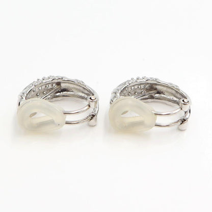 Pt900/K18ダイヤモンドピアス/イヤリング(樹脂型クリップ)　D0.12ct・0.12ct　重量6.56ｇ(両耳・石の重量含む)（中古）