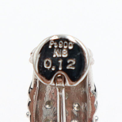 Pt900/K18ダイヤモンドピアス/イヤリング(樹脂型クリップ)　D0.12ct・0.12ct　重量6.56ｇ(両耳・石の重量含む)（中古）