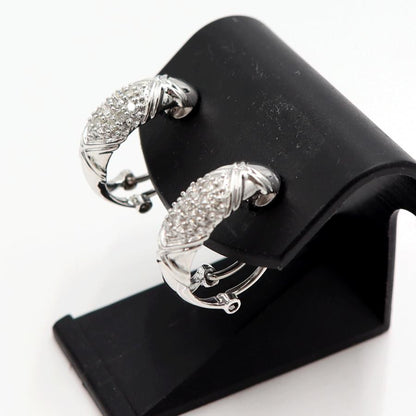 Pt900/K18ダイヤモンドピアス/イヤリング(樹脂型クリップ)　D0.12ct・0.12ct　重量6.56ｇ(両耳・石の重量含む)（中古）