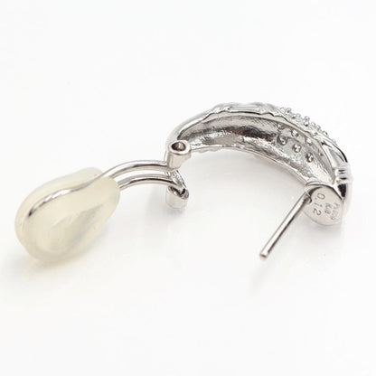 Pt900/K18ダイヤモンドピアス/イヤリング(樹脂型クリップ)　D0.12ct・0.12ct　重量6.56ｇ(両耳・石の重量含む)（中古）