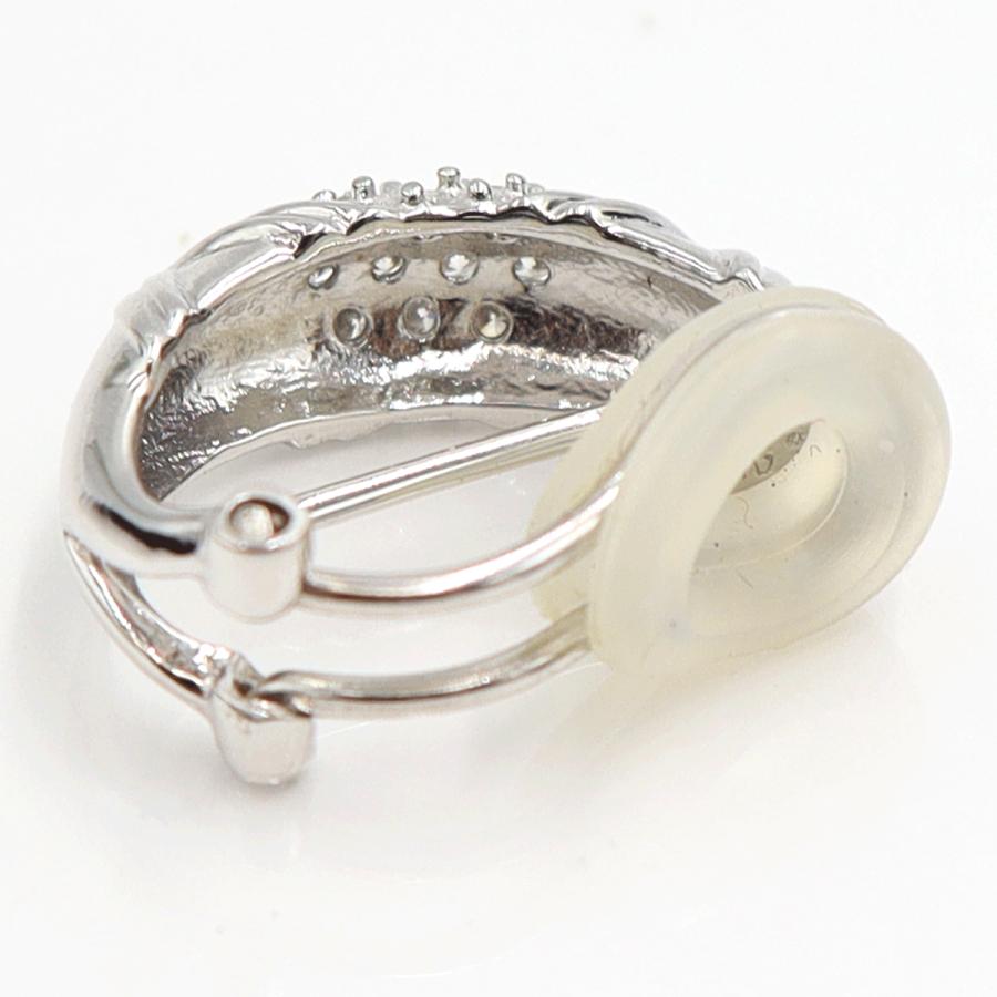 Pt900/K18ダイヤモンドピアス/イヤリング(樹脂型クリップ)　D0.12ct・0.12ct　重量6.56ｇ(両耳・石の重量含む)（中古）