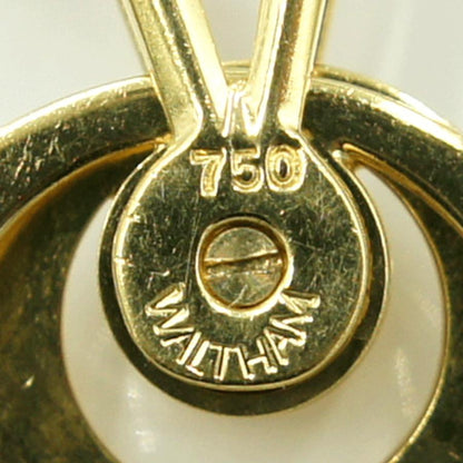 ウォルサム(WALTHAM)　750ダイヤモンドペンダントネックレス　重量12.55ｇ(石の重量含む)　ネックレス長さ 約39cm　レディース（中古）