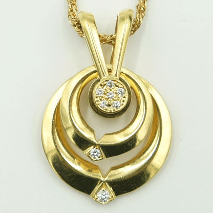 ウォルサム(WALTHAM)　750ダイヤモンドペンダントネックレス　重量12.55ｇ(石の重量含む)　ネックレス長さ 約39cm　レディース（中古）