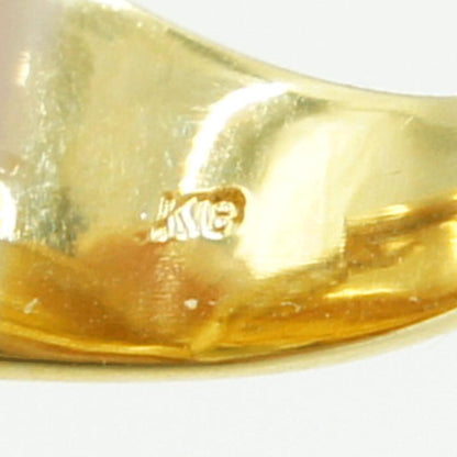 石川義雄(イシカワ ヨシオ)　K18ダイヤモンドリング「バラ」　D0.33ct　リングサイズ14号　重量9.77ｇ(石の重量含む)　薔薇　レディース（中古）