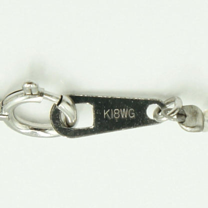 K18WGブラックダイヤブレスレット　D1.00ct　腕回り長さ 約17cm　重量1.78ｇ(石の重量含む)（中古）