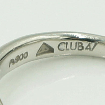 Pt900ハートダイヤモンドリング　D0.630ct　リングサイズ8号　重量4.98ｇ(石の重量含む)（中古）