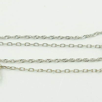 エル(ELLE)　K18WGアクアマリン2連ブレスレット　ブレスレット長さ 約17.5cm　重量1.42ｇ(石の重量含む)　レディース（中古）