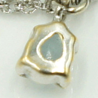 エル(ELLE)　K18WGアクアマリン2連ブレスレット　ブレスレット長さ 約17.5cm　重量1.42ｇ(石の重量含む)　レディース（中古）