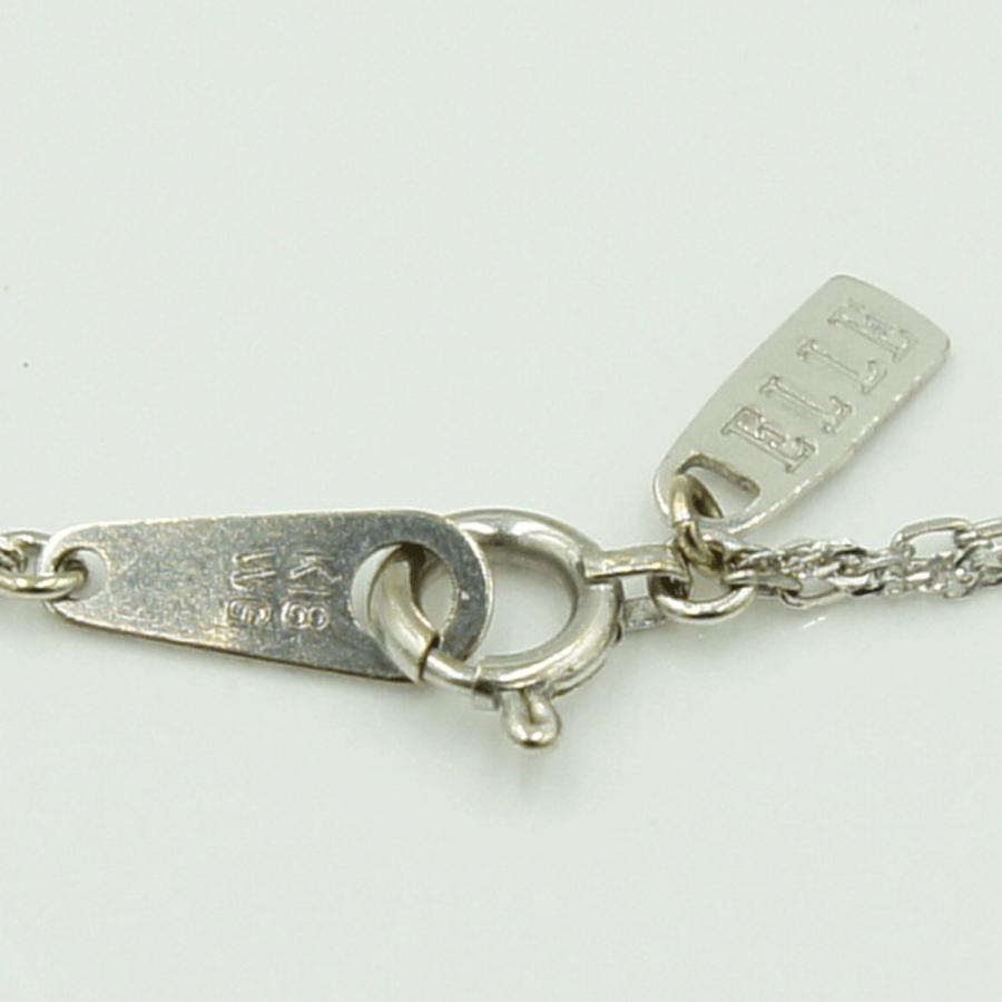 エル(ELLE)　K18WGアクアマリン2連ブレスレット　ブレスレット長さ 約17.5cm　重量1.42ｇ(石の重量含む)　レディース（中古）