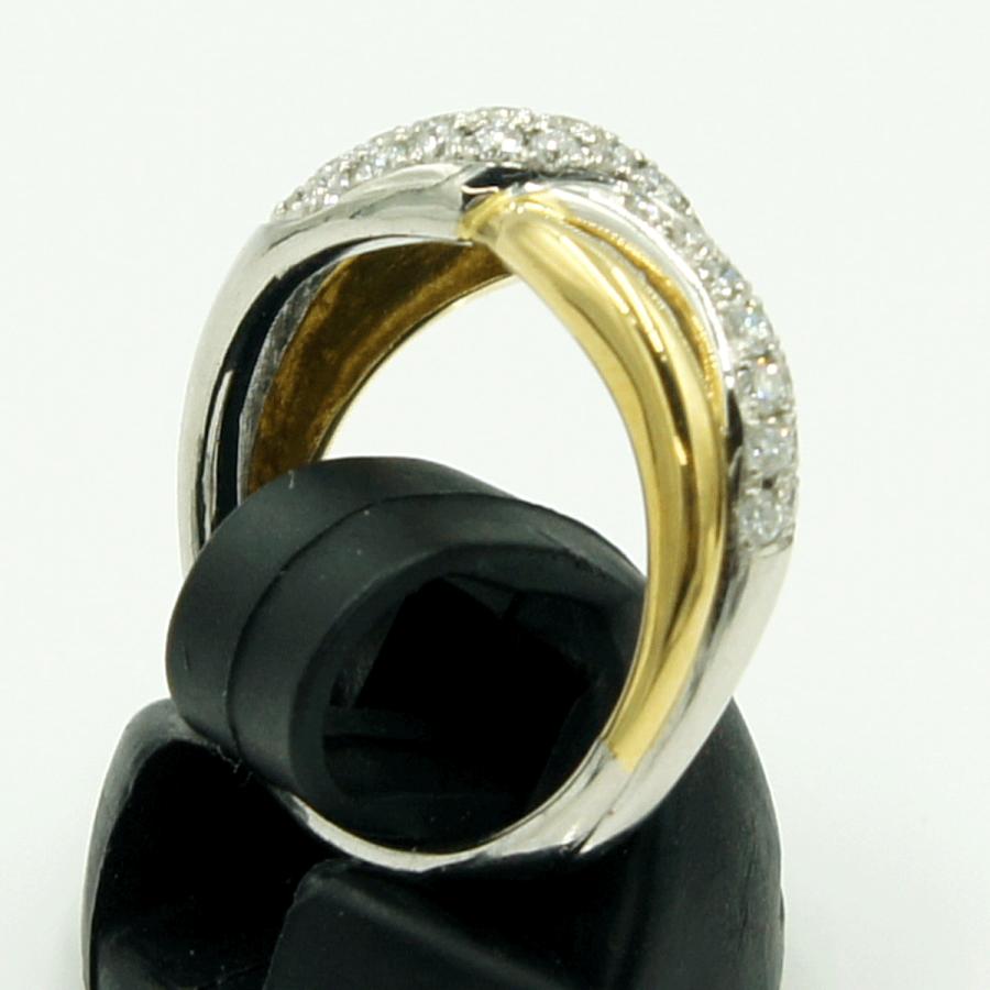 Pt900/K18ダイヤモンドリング　D0.45ct　リングサイズ12号　重量6.92ｇ(石の重量含む)（中古）